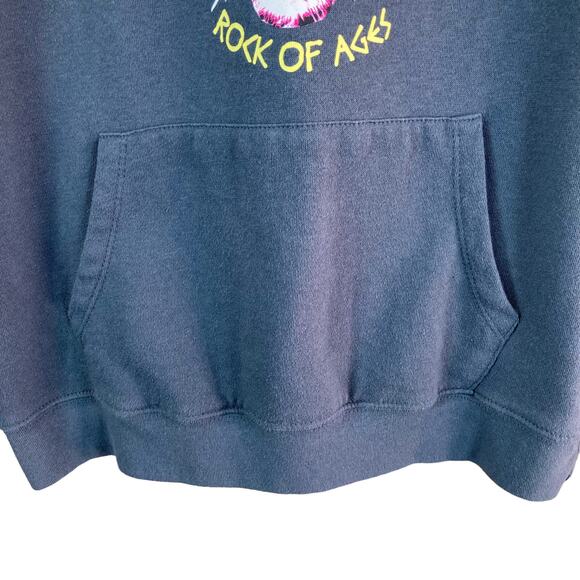 Def Leppard Gray Hooded Sweatshirt Spellout and Leopard Graphic Size Medium - Picture 4 of 7